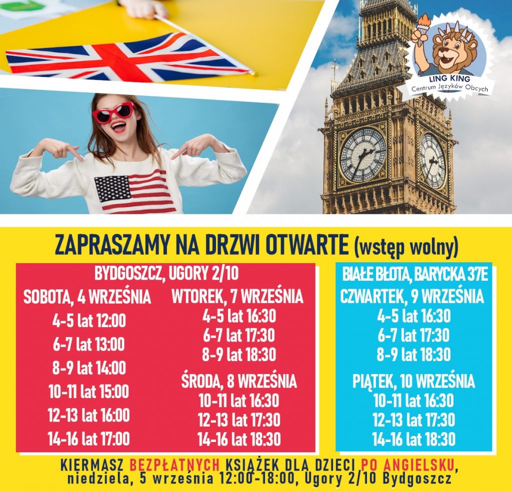 drzwi otwarte szkoła językowa ling king